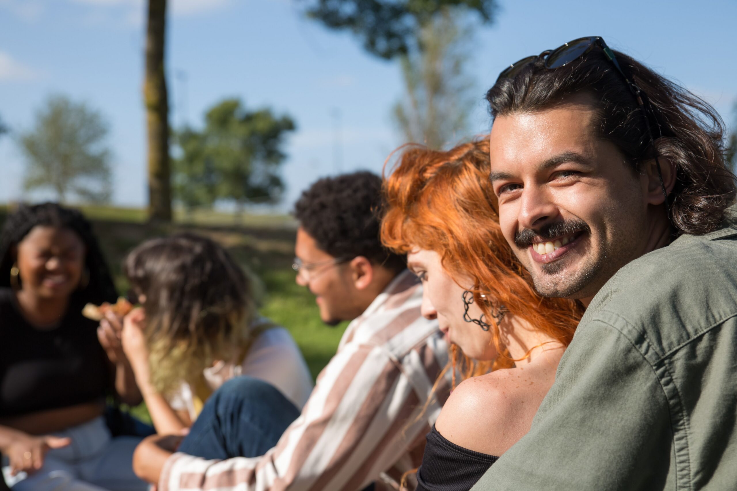 A man smiling.